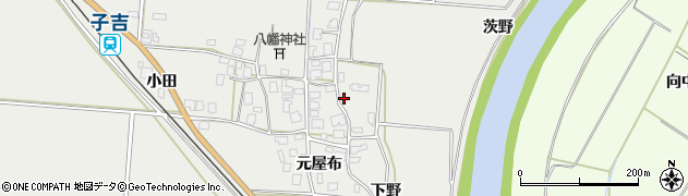 秋田県由利本荘市玉ノ池下野153周辺の地図
