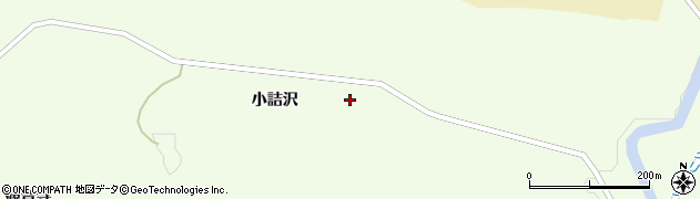 秋田県横手市大森町上溝内小詰沢周辺の地図
