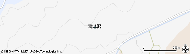 秋田県由利本荘市滝ノ沢周辺の地図