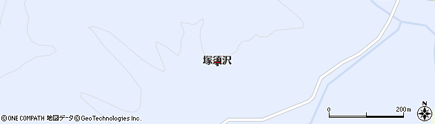 秋田県横手市大森町八沢木塚須沢周辺の地図