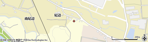 秋田県横手市上境外阿摩部周辺の地図