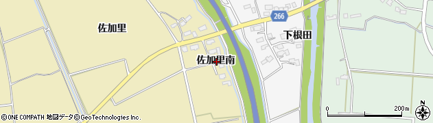 秋田県横手市大雄佐加里南周辺の地図
