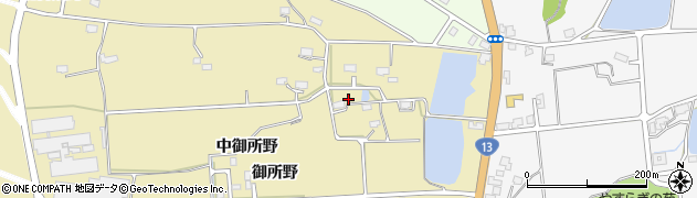 秋田県横手市安本（中御所野）周辺の地図