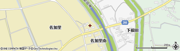 秋田県横手市大雄佐加里周辺の地図