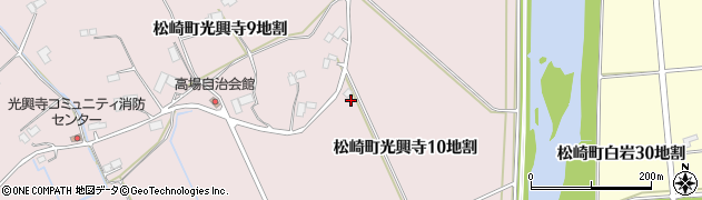 岩手県遠野市松崎町光興寺（１０地割）周辺の地図