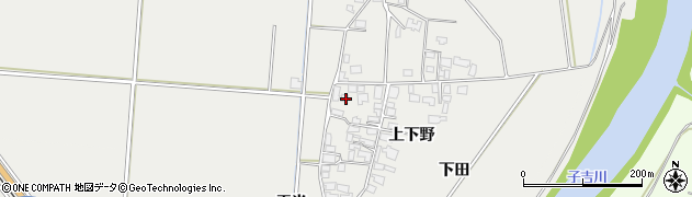 秋田県由利本荘市宮内上下野109周辺の地図