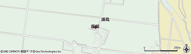 秋田県横手市黒川藤根周辺の地図