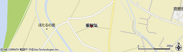 秋田県横手市大雄（乗阿気）周辺の地図
