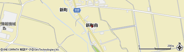 秋田県横手市大雄新町南周辺の地図