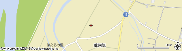秋田県横手市大雄乗阿気下周辺の地図