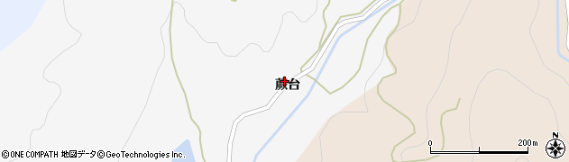 秋田県由利本荘市滝ノ沢（蕨台）周辺の地図