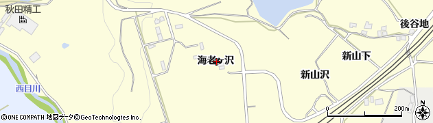 秋田県由利本荘市藤崎海老ヶ沢周辺の地図