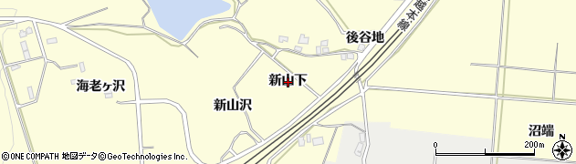 秋田県由利本荘市藤崎（新山下）周辺の地図