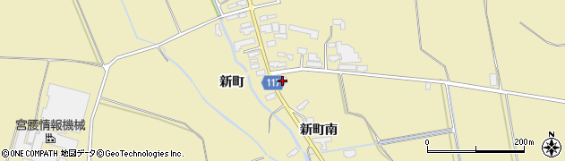 秋田県横手市大雄新町南55周辺の地図
