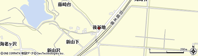 秋田県由利本荘市藤崎（後谷地）周辺の地図