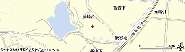秋田県由利本荘市藤崎（藤崎台）周辺の地図
