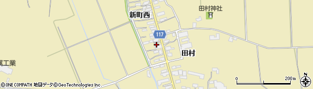 秋田県横手市大雄新町西5周辺の地図