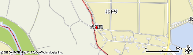 秋田県横手市安本（大道添）周辺の地図