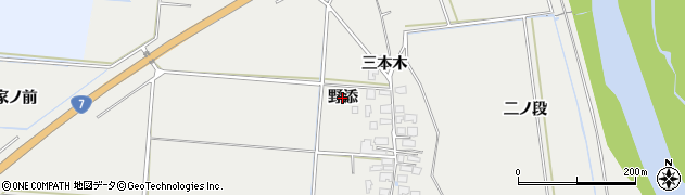 秋田県由利本荘市宮内（野添）周辺の地図