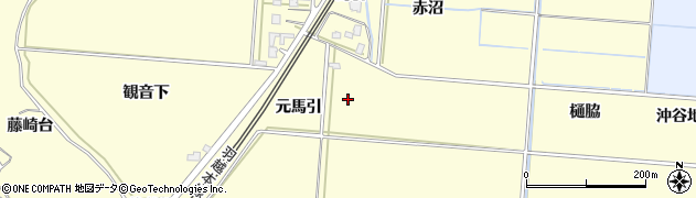 秋田県由利本荘市藤崎（坪呂毛）周辺の地図