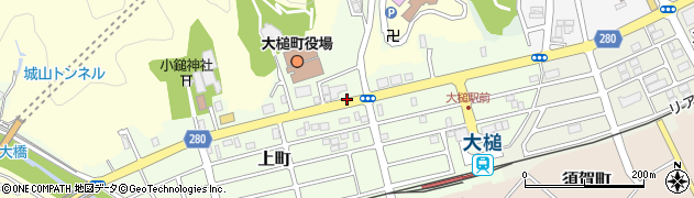 大槌町役場前周辺の地図