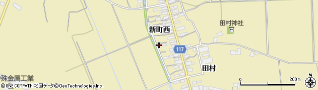 秋田県横手市大雄新町西58周辺の地図