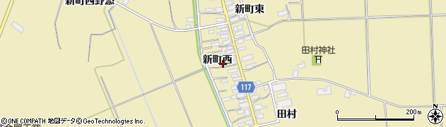秋田県横手市大雄新町西11周辺の地図