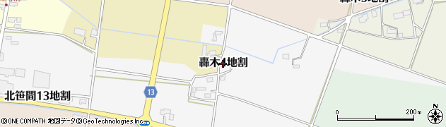 岩手県花巻市轟木第４地割周辺の地図