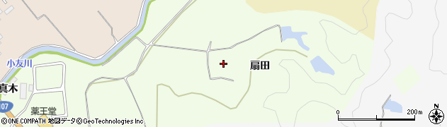 秋田県由利本荘市荒町扇田周辺の地図