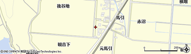 秋田県由利本荘市藤崎（後田）周辺の地図