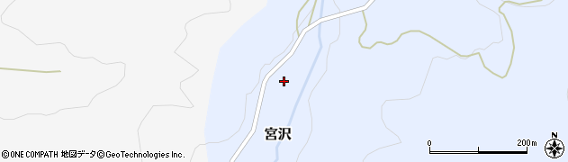 秋田県由利本荘市宮沢（二枚田）周辺の地図