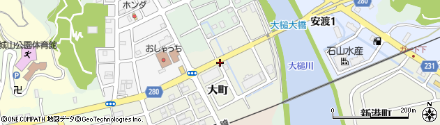 金福家具建材店周辺の地図