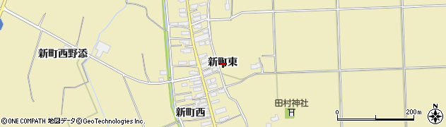 秋田県横手市大雄（新町東）周辺の地図