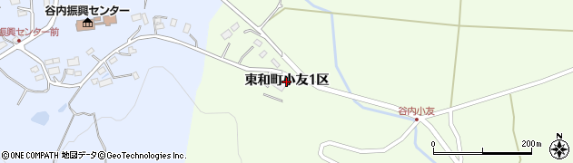 岩手県花巻市東和町小友（１区）周辺の地図