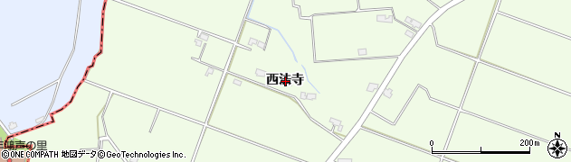 秋田県横手市金沢中野（西法寺）周辺の地図