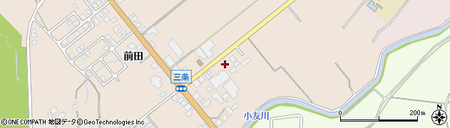 秋田県由利本荘市三条三条谷地38周辺の地図