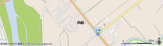 秋田県由利本荘市三条前田71周辺の地図