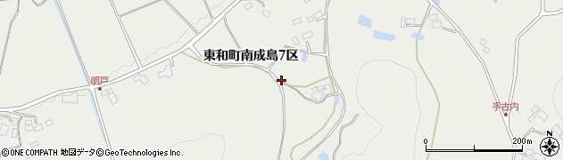 岩手県花巻市東和町南成島周辺の地図
