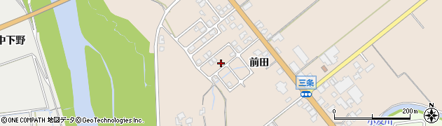 秋田県由利本荘市三条前田33周辺の地図