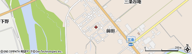 秋田県由利本荘市三条三条谷地157周辺の地図