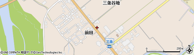 秋田県由利本荘市三条三条谷地117周辺の地図