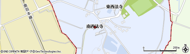 秋田県仙北郡美郷町飯詰南西法寺周辺の地図
