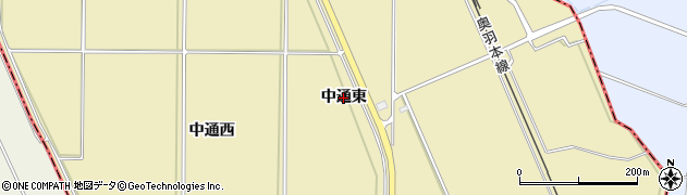 秋田県横手市安本（中通東）周辺の地図