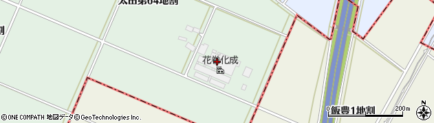 花巻化成株式会社周辺の地図