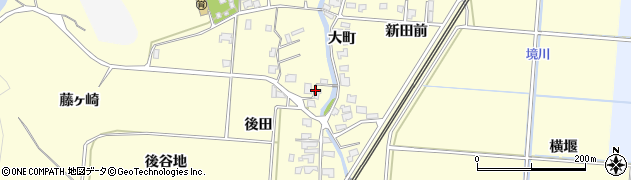 秋田県由利本荘市藤崎藤代周辺の地図