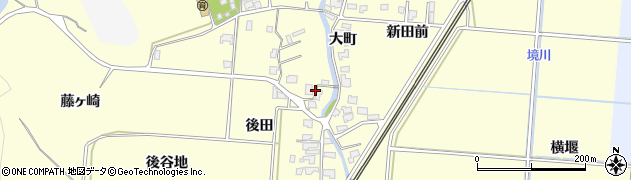 秋田県由利本荘市藤崎（藤代）周辺の地図