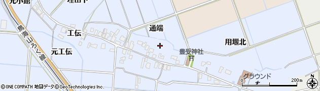 秋田県由利本荘市埋田（通端）周辺の地図