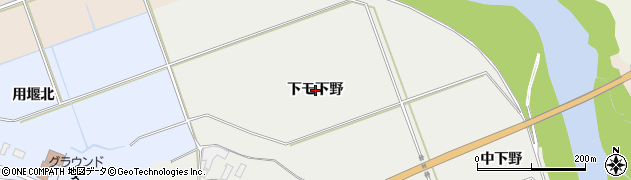 秋田県由利本荘市宮内（下モ下野）周辺の地図