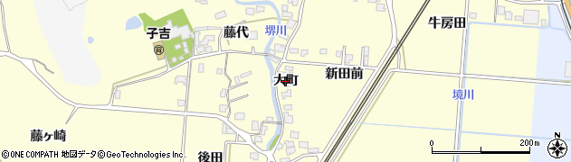 秋田県由利本荘市藤崎（大町）周辺の地図