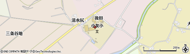 由利本荘市立小友小学校周辺の地図